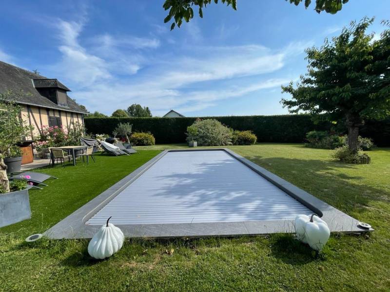 Albatres piscines construction d'une piscine de 9 mètres sur 4 mètres à Rouen 76