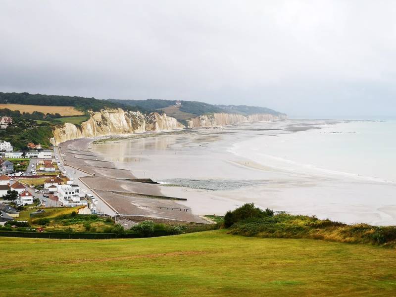 Pourville sur mer sur la côte d'Albâtre